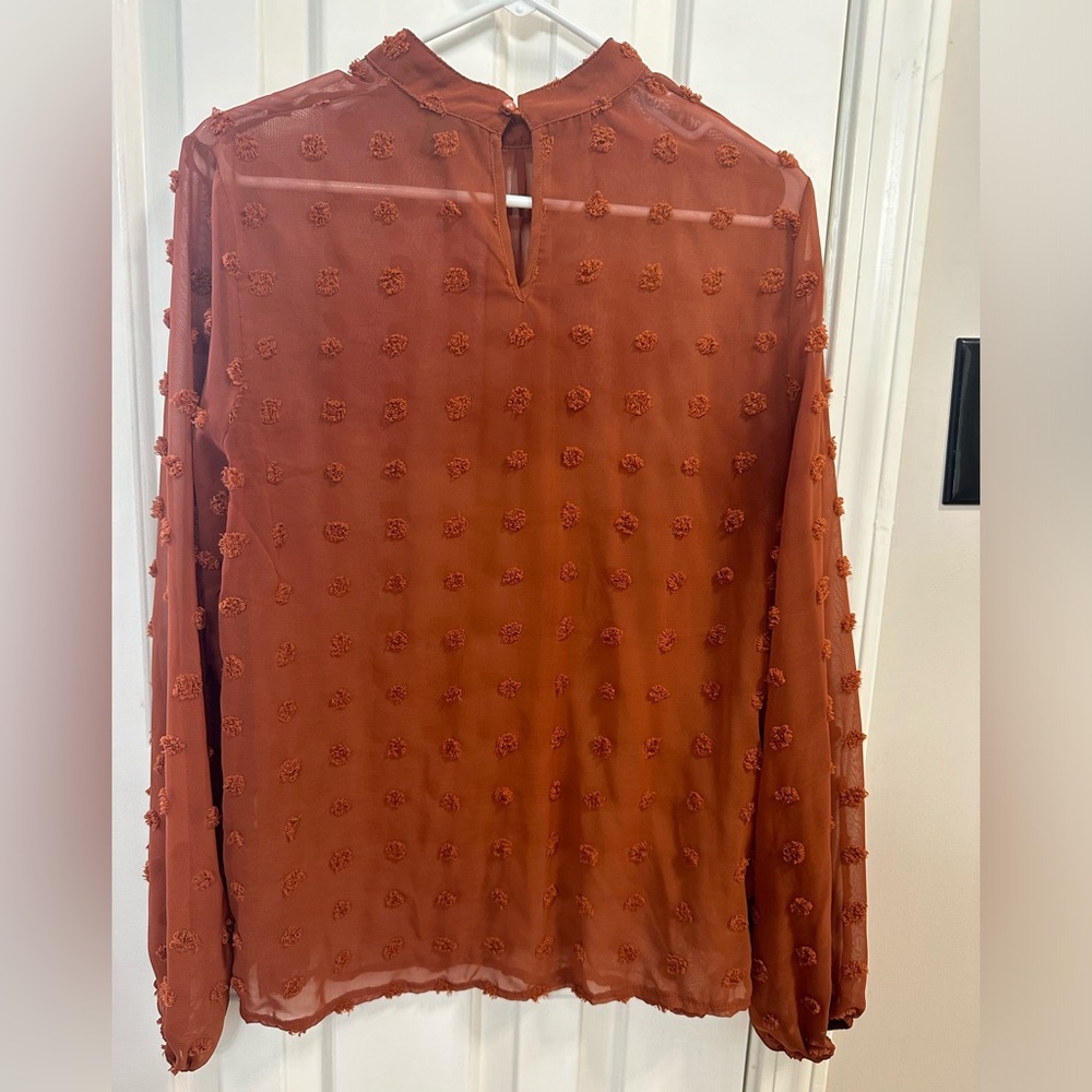 Burnt Orange Blouse
